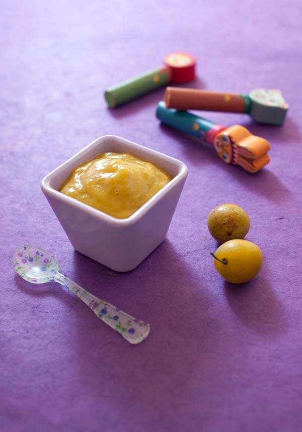 Compote de mirabelles pour bébé - à partir de 6 mois