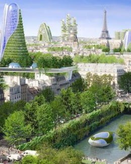 Projet d'architecture végétale pour Paris en 2050