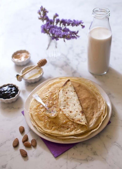 Crêpes sans lactose au lait d’avoine Recettes de cuisine Biodélices