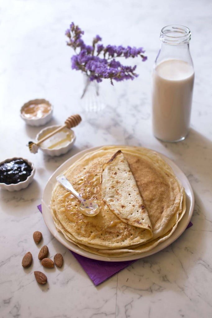 Pâte à Crêpes Au Lait D Amandes Sans