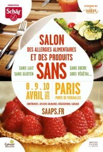 Salon des allergies alimentaires et produits « SANS » 8 au 10 Avril à Paris
