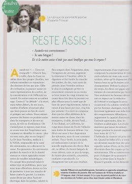 Difficile de rester assis pour un enfant !
