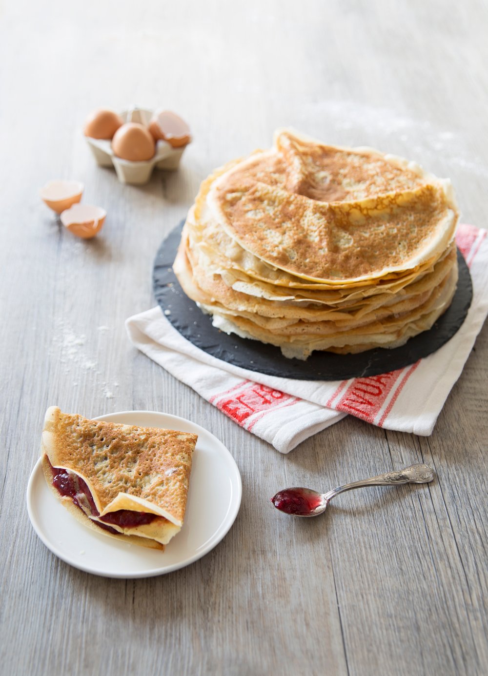 Crêpes sans lactose au lait d'avoine