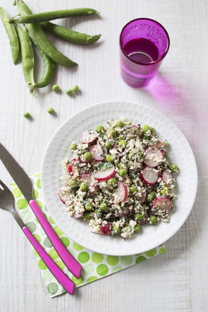 Photo de la recette : Taboulé de chou-fleur petits pois et radis