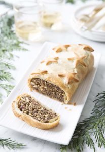 Rôti de Noël lentilles champignons – vegan