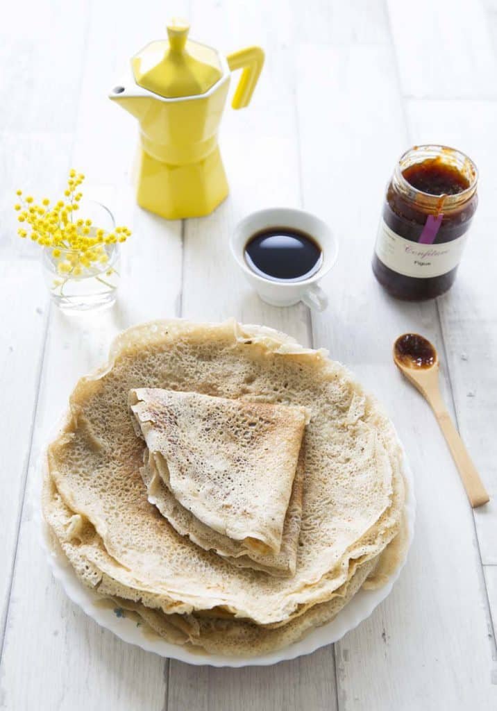 Photo de la recette : Crêpes délicieuses et vegan au lait d’amande