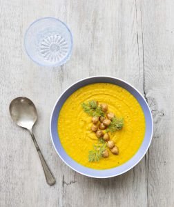 Soupe express carottes pois chiches