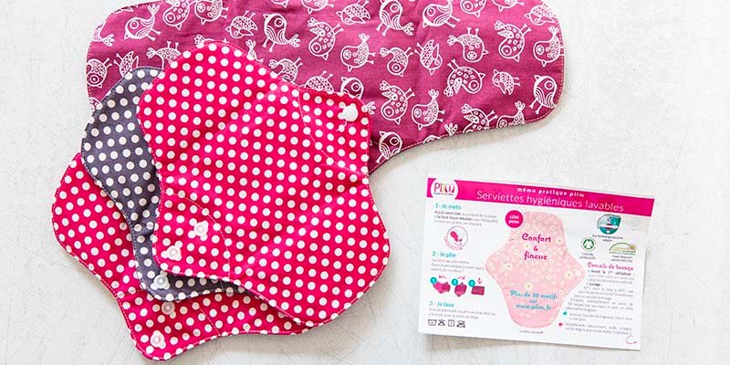 Plim, les serviettes hygiéniques lavables