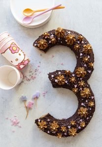 Number cake #3 speculoos chocolat – vegan