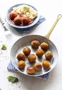 Boulettes d’okara aux carottes, tomates et cumin