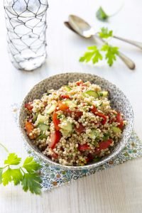 Recette Salade sarrasin tomate concombre - sans fodmaps