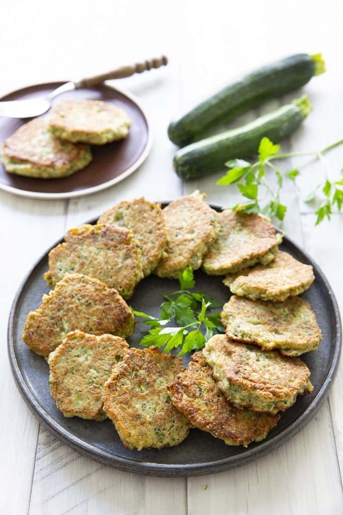 Galettes végétales auxcourgettes et flocons de sarrasin - sans fodmaps