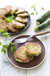 Galettes aux flocons de sarrasin et courgettes – sans fodmaps sans gluten