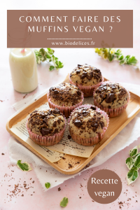 Recette Muffins vegan aux pépites de chocolat