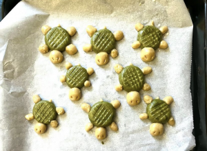 Biscuits tortue matcha testés par Patricia